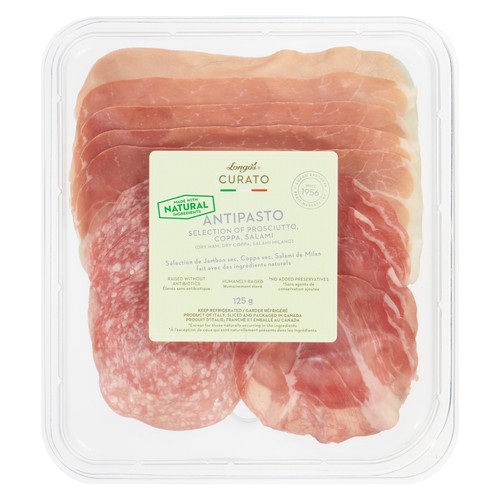Longo's Curato Natural Antipasto Raised without Antibiotics 125 g