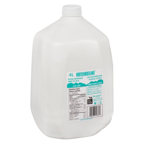 Northumberland 1% Milk Jug Partly Skimmed 4 L