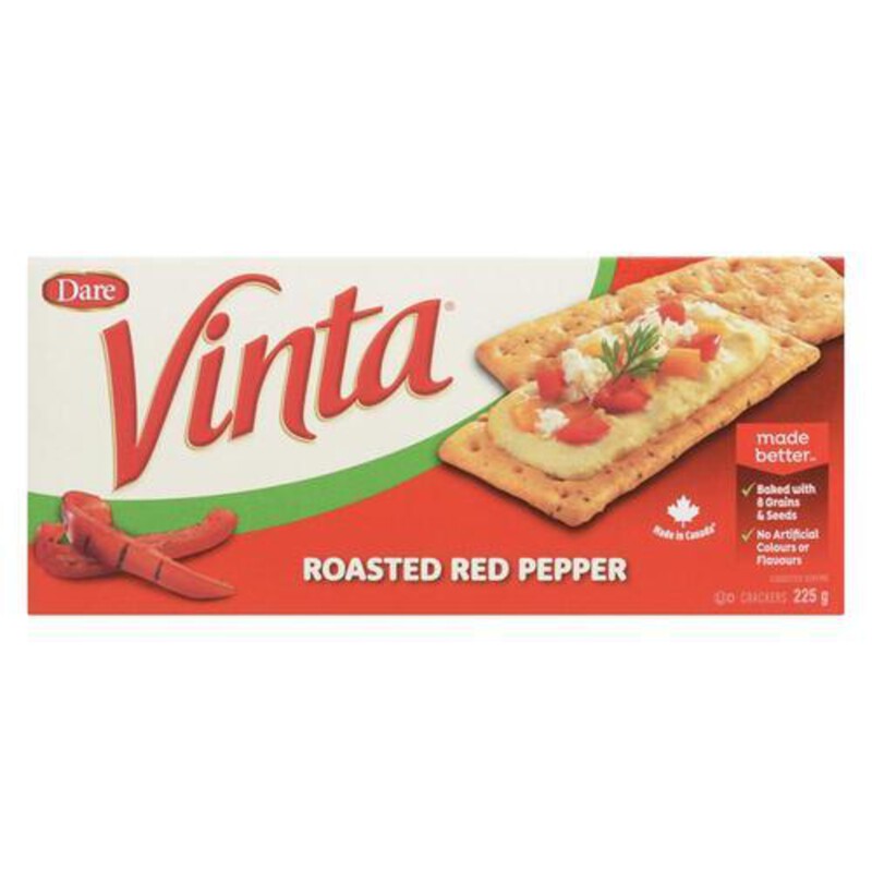 Dare Vinta Crackers Roasted Red Pepper 225 g Voilà Online Groceries