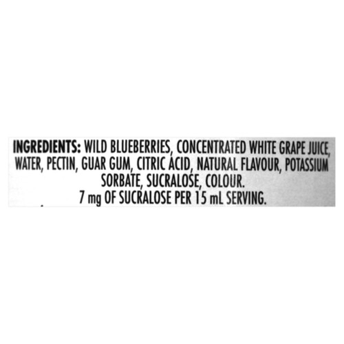 Smucker's No Sugar Added Jam Wild Blueberry 310 ml