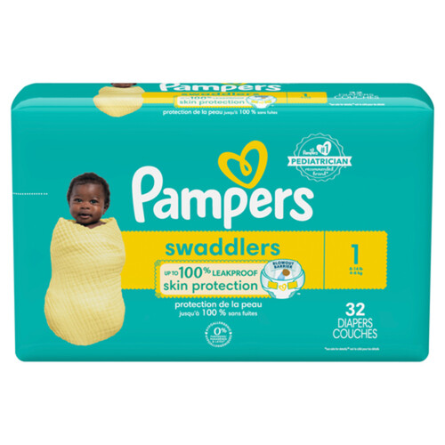 Pampers Diapers Swaddlers Newborn Size 1 32 Count