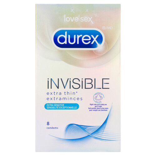 Durex Invisable Exsen Condom 8 Pack