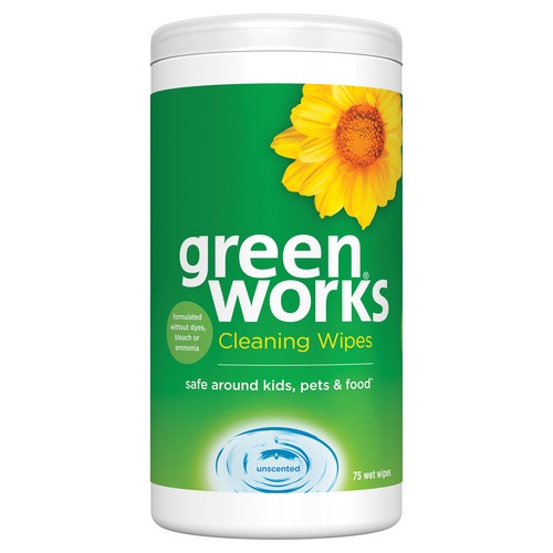 Green Works Cleaning Wipes Unscented 75 Count
