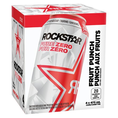 Rockstar Pure Zero Punched 4 x 473 ml (cans)