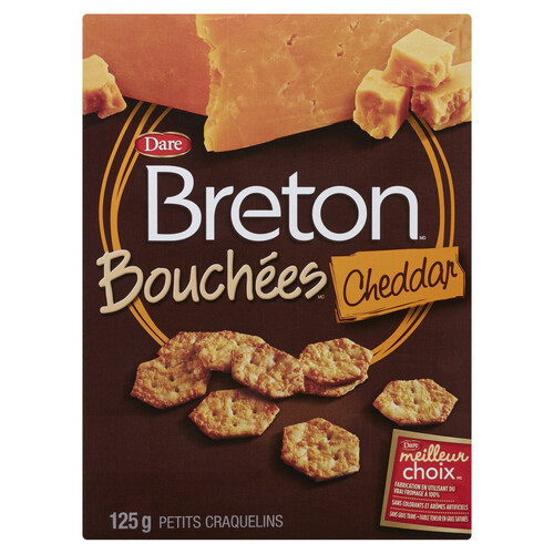 Dare Breton Cheese Bites Crackers Cheddar 125 g
