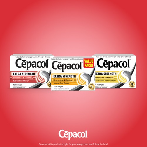 Cepacol Lozenges Extra Strength Honey and Lemon 16 EA