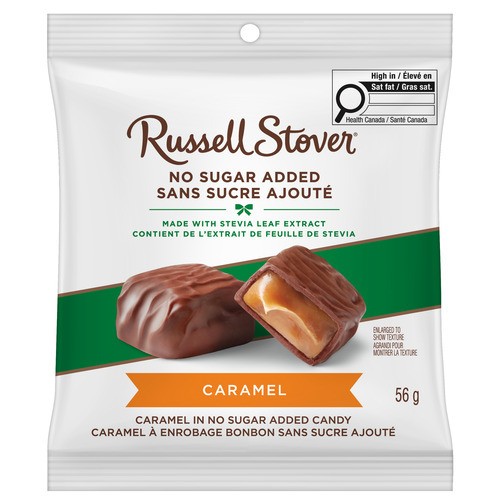 Russell Stover Chocolate No Sugar Added Caramel 56 g