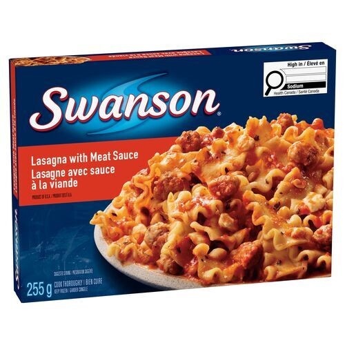 Swanson Frozen Lasagna Meat Sauce 255 g