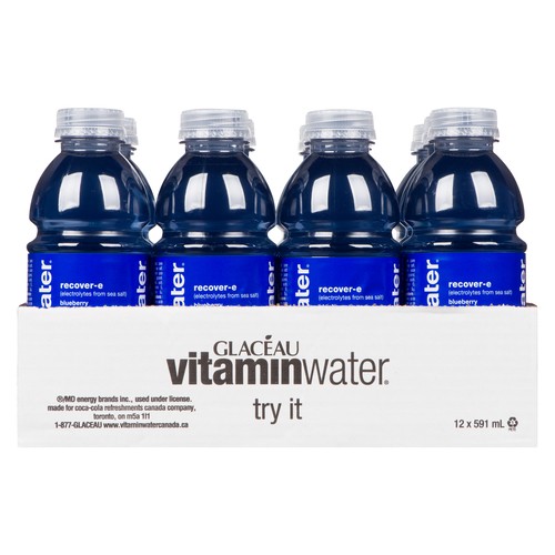 Glaceau Vitaminwater Recover-e Packaged Water 12 X 591 ml