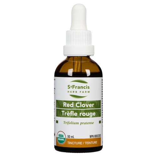 St. Francis Herb Farm Organic Herbal Remedies Tincture Red Clover 50 ml