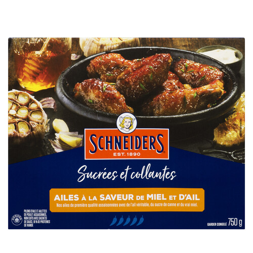 Schneiders Frozen Chicken Wings Sweet & Sticky Honey Garlic 750 g