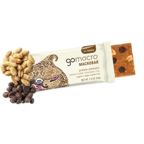 GoMacro Vegan MacroBar Peanut Butter Chocolate Chip 69 g