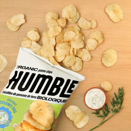 Humble Organic Potato Chips Creamy Dill 135 g