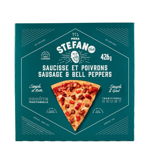 Stefano Faita Frozen Pizza Sausage & Bell Pepper 426 g