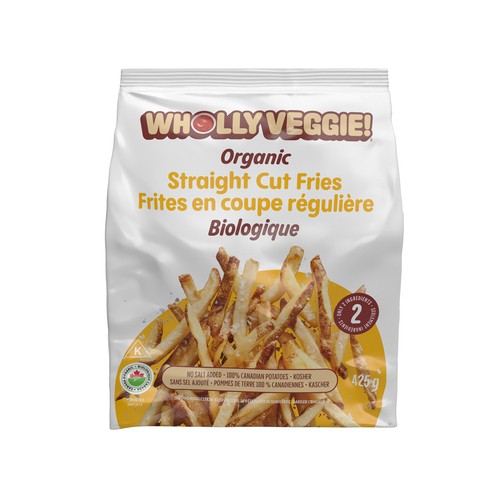 Wholly Veggie Organic Frozen Fries Straight Cut 425 g