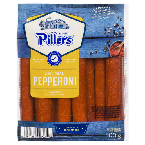 Piller's Gluten-Free Pepperoni Original 500 g