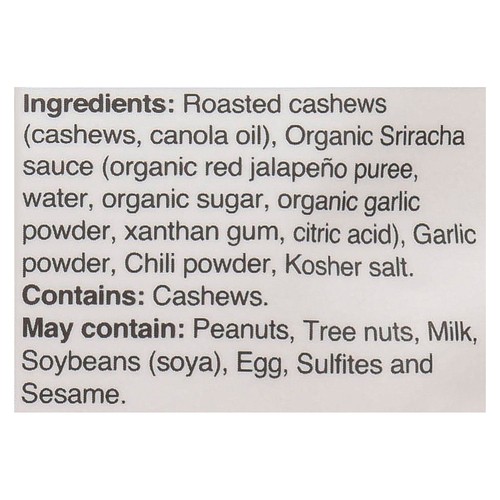 Laid Back Snacks Cashews Sriracha 120 g