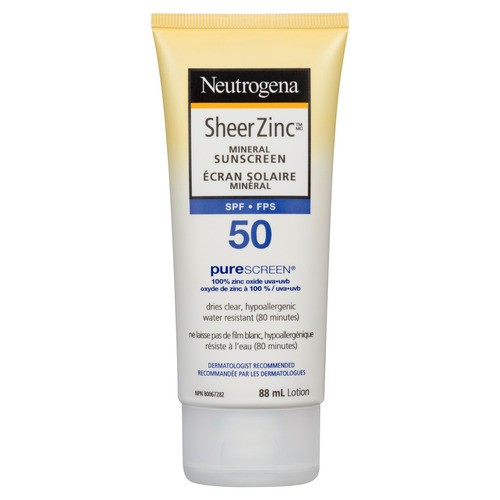 Neutrogena Mineral Sunscreen Body Sheer Zinc SPF50 88 ml