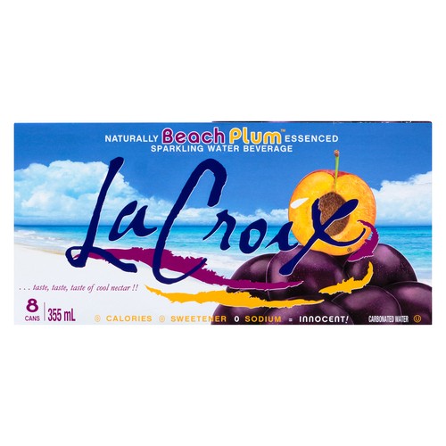 La Croix Sparkling Water Plum 8 x 355 ml (cans)
