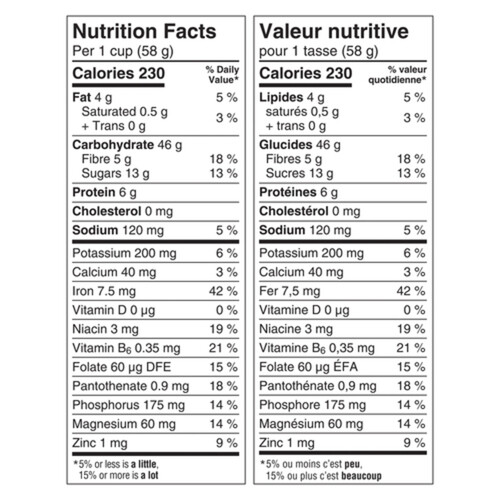 Oatmeal Crisp Cereal Almond 437 g