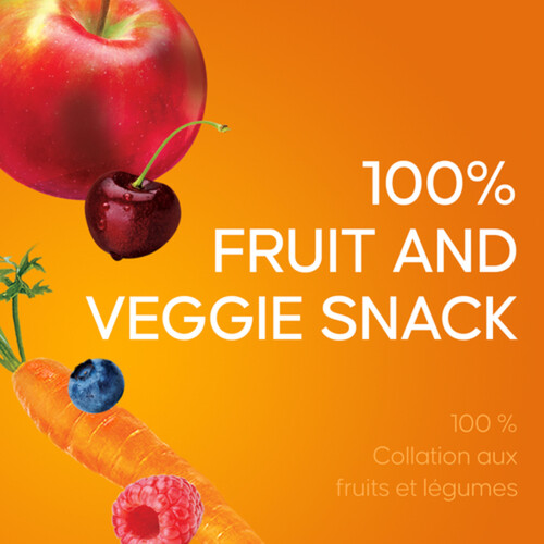 SunRype Fruit To Go 100% Fruit Snack Apple Berry Carrot 14 g