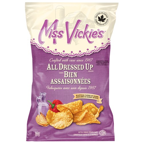 Miss Vickie's Kettle Cooked Potato Chips All Dressed Up 66 g