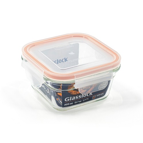 Glasslock Container Square 405 ml 1 Count