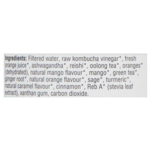 Rise Botanicals Organic Kombucha Focus Tea Drink 414 ml