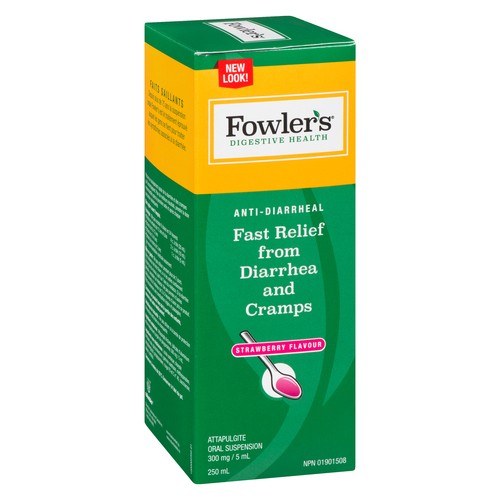 Fowler's Digestive Health Anti-Diarrheal Liquid Strawberry 250 ml