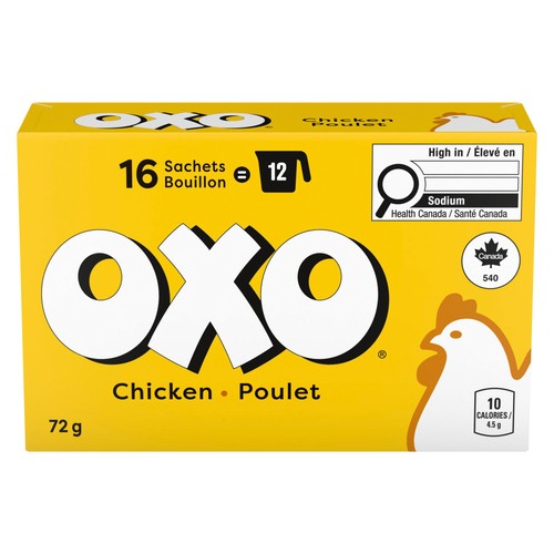 OXO Bouillon Sachets Chicken 16 Count 72 g