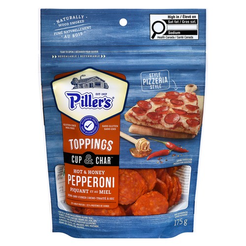 Pillers Toppings Cup & Char Pepperoni Hot & Honey 175 g