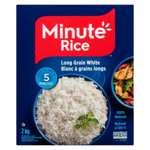 Minute Rice Gluten-Free Regular Long Grain 2 kg