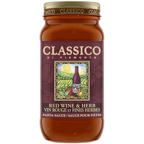 Classico Pasta Sauce Red Wine & Herb 650 mL