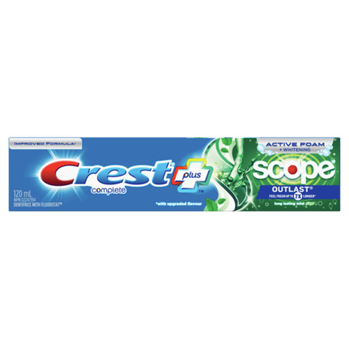 Crest Toothpaste Complete Whitening Scope 120 ml
