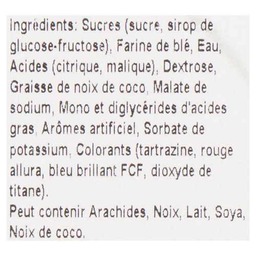 Les Aliments Johnvince ZB Sour Rainbow Bites Candy 350 g