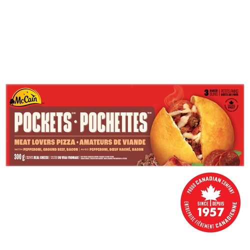 McCain Pizza Pockets Meat Lovers 3 x 100 g