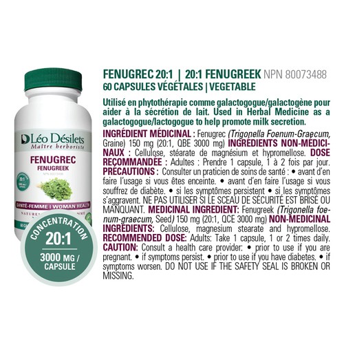 Léo Désilets Concentrated Formulas Supply For Breastfeeding Mothers 1 EA 