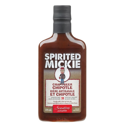 Sensations Spirited Mickie BBQ Sauce Beer Chipotle 375 ml