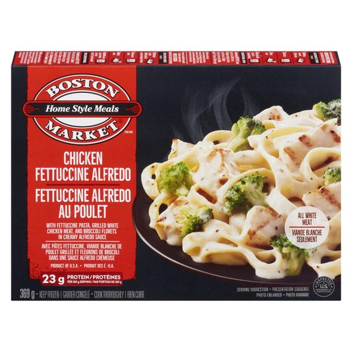 Boston Market Frozen Entree Chicken Fettuccini Alfredo 369 g