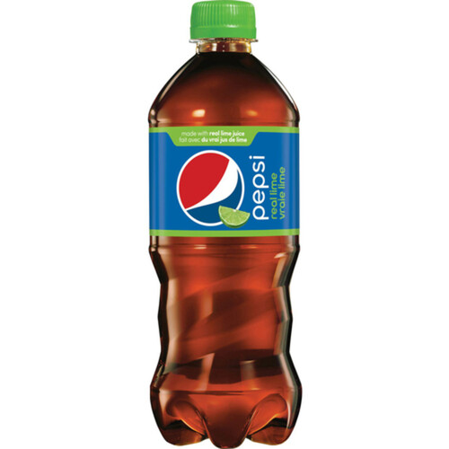 Pepsi Soft Drink Real Lime 591 ml (bottle)
