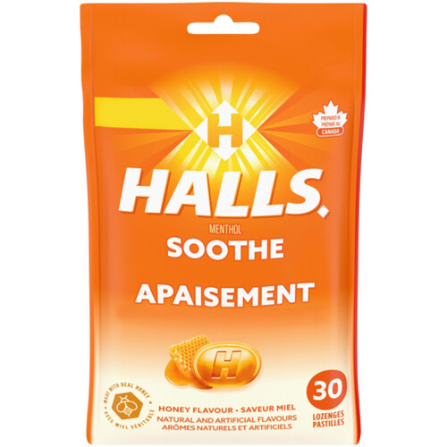 Halls Mentho-Lyptus Cough Drops Honey Flavour 30 Lozenges