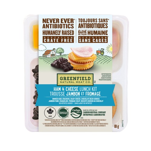 Greenfield Natural Meat Co. Natural Lunch Kit Ham & Cheese 81 g