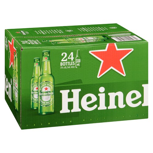 Heineken Beer 5% Alcohol 24 x 330 ml (bottles)