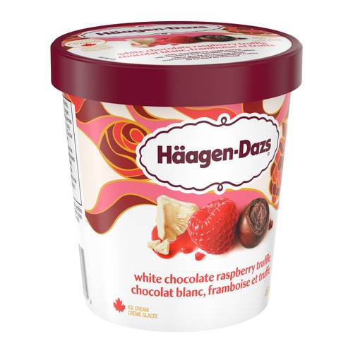 Haagen-Dazs Ice Cream White Chocolate Raspberry Truffle 450 ml