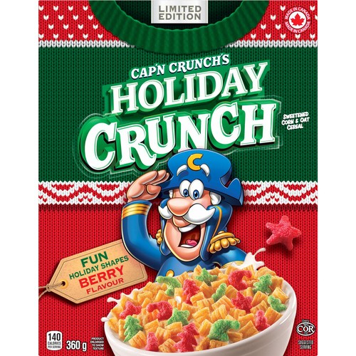 Cap'n Crunch Cereal Holiday Crunch 360 g