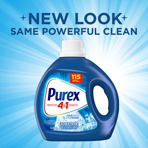 Purex Liquid Laundry Detergent Coldwater 3.85 L