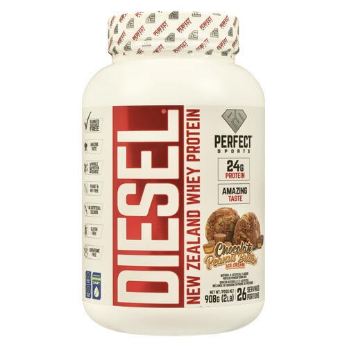 Perfect Sports Diesel Protein Powder Chocolate Peanut Butter Ice Cream 908 g