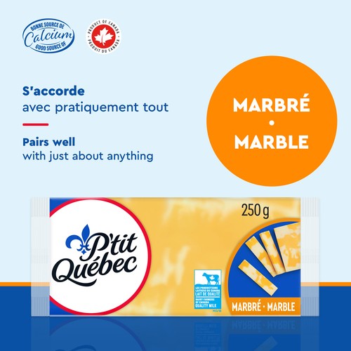 P'tit Quebec Cheese Marble Cheddar 250 g