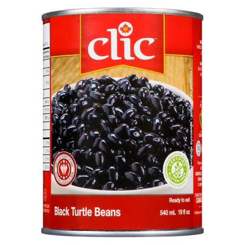 Clic Canned Beans Black Turtle 540 ml