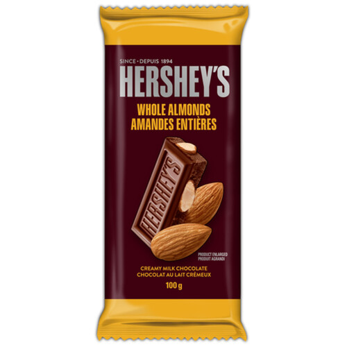 Hershey's Milk Chocolate Bar Whole Almond 100 g